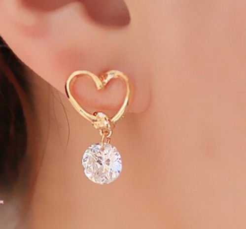 Fashion alloy heart-shaped imitated crystal earrings NHPF147241's discount tags