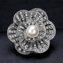 Mode Chaude Or Broche Ornement Blanc Perle Corsage Appropri pour Sac Vtements Accessoires Papillon Brochespicture4