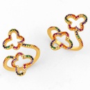 Amazon Wish Hot Sale Rainbow Jewelry Persnlichkeit Original Voll diamant Hohl Schmetterling Open Ring weiblich irih97picture1