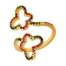 Amazon Wish Hot Sale Rainbow Jewelry Persnlichkeit Original Voll diamant Hohl Schmetterling Open Ring weiblich irih97picture3