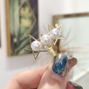 Korean version of simple beads rhinestone flower bow hair accessories NHSM148209picture4
