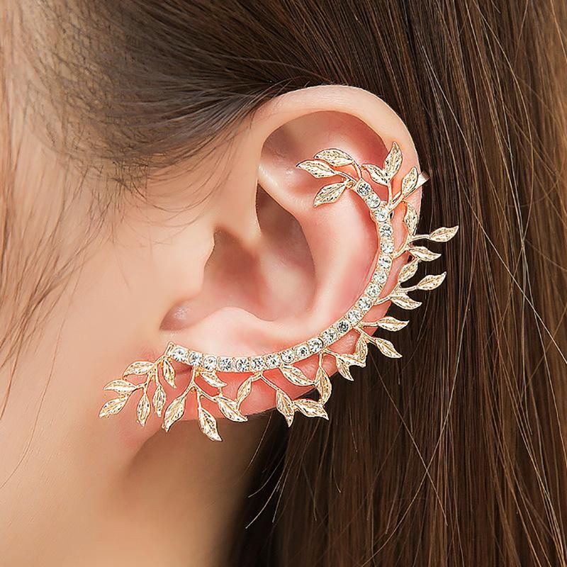 Fashion leafstudded ear cuff new clip earrings NHDP148443