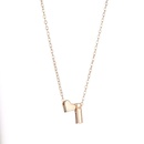 Fashion love 26 English alphabet simple alloy necklace NHDP148728picture5