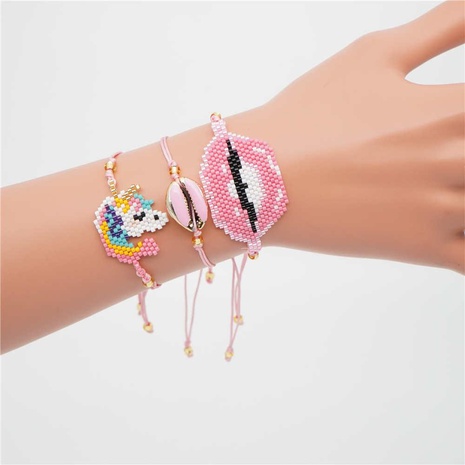 Fashion rice beads woven female bracelet NHGW139866's discount tags