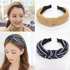 Koreanische Kopfschmuck Haarnagel einfache Mitte geknotete Stirnband Mode All-Match Temperament Stirnband breit krempigen niedlichen weiblichen Haarschmuck