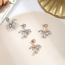 Fashion petal imitated crystal ear cuff stud earrings NHPF141099picture3