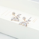 Fashion petal imitated crystal ear cuff stud earrings NHPF141099picture6