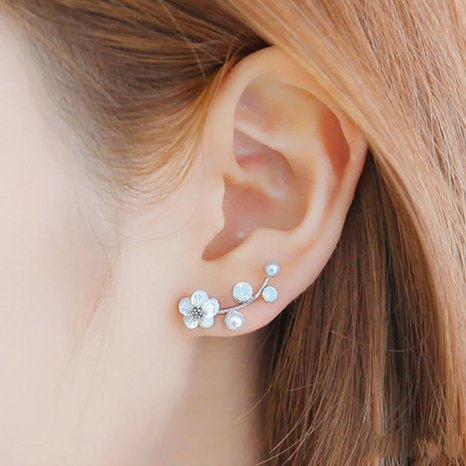 Cute shell flower beads earrings NHPF141108's discount tags
