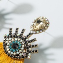 Fashion Diamond Eye Fan Fringe Earrings NHLN151430picture2