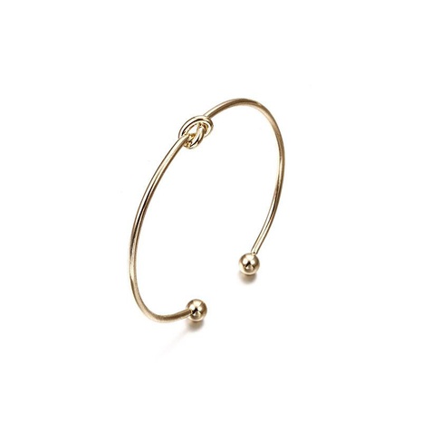 Metal Bracelet Knotted Heart Open Bangles's discount tags