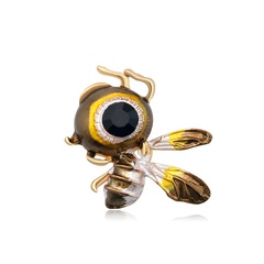 Tier Corsage Cartoon Persönlichkeit große Augen Bienen brosche All-Match Corsage Anzug Zubehör Pin Spot