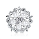 Corenne Style Diamant Strass Broche Perle Fleur Corsage Mode Vtements Unisexe Porter Accessoires Usine En Gros Personnalispicture1