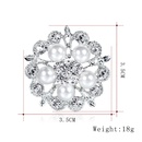 Corenne Style Diamant Strass Broche Perle Fleur Corsage Mode Vtements Unisexe Porter Accessoires Usine En Gros Personnalispicture2