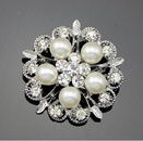 Corenne Style Diamant Strass Broche Perle Fleur Corsage Mode Vtements Unisexe Porter Accessoires Usine En Gros Personnalispicture6