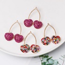 Colored diamond cherry stud earrings NHJJ153561picture1