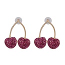 Colored diamond cherry stud earrings NHJJ153561picture6
