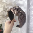 Korean version of imitation leather PU fabric bead knot knotted widebrimmed headband NHSM153481picture11