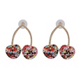 Colored diamond cherry stud earrings NHJJ153561picture8
