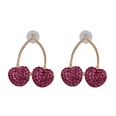 Colored diamond cherry stud earrings NHJJ153561picture9
