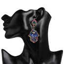 Fashion color diamond palm earrings NHJJ149090picture5