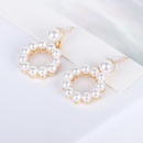 Triangular round square full circle pearl stud earrings NHDP154425picture10