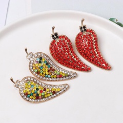 Colored diamonds with small pepper earrings NHJJ154483