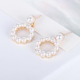 Triangular round square full circle pearl stud earrings NHDP154425picture15