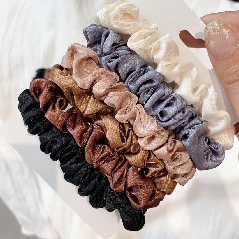 Fashion solid color satin hair ring NHOF154773