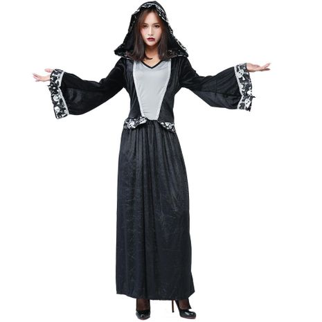Halloween new skull lace party party COS witch long skirt NHFE155258's discount tags
