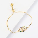 Fashion copper inlaid zircon pull color crystal bracelet NHLN155100picture2