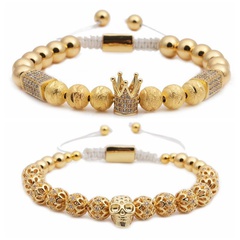 Unisex Crown Copper Bracelets & Bangles NHYL155134
