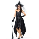 New Halloween Carnival Black Tube Top Spider Web Witch Party Dress NHFE155257picture6