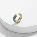 Alloy Cshaped ear cuff colored gem clip earrings NHLU155464picture16