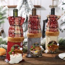 Neue Weihnachts dekoration Plaid Leinen Weinflaschen set Rotwein Champagner Weinflaschen beutel Neues Produkt heier Verkaufpicture2