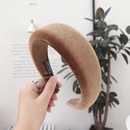 Milk silk thick sponge ring solid color headband NHSM155760picture6