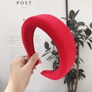 Milk silk thick sponge ring solid color headband NHSM155760picture1