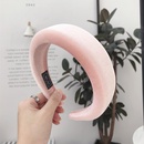 Milk silk thick sponge ring solid color headband NHSM155760picture11