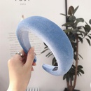 Milk silk thick sponge ring solid color headband NHSM155760picture12