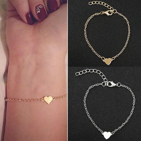 Simple sexy heart-shaped love heart bracelet NHDP149878's discount tags