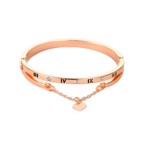 European and American love Roman numerals tassel heart bracelet NHDP150056's discount tags