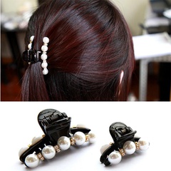 Korean version of rhinestone black elegant atmosphere bow hair accessories NHDP150075