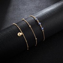 Europe and the United States popular alloy chain eye shell 3 set of anklet bracelet NHGY150276picture2