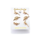 New animal ear cuff dinosaur antique clip earrings silver gold NHDP150552picture5