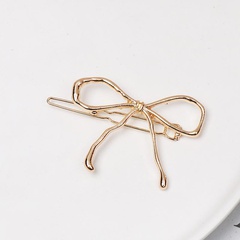 Bow metal alloy hair clip NHJJ151179