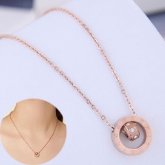 Exquisite Korean fashion titanium steel chain simple necklace