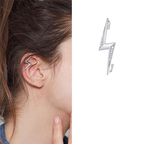 Lightning Shape Diamond Ear Contour Clip Adjustable Hook Ear Ear Cochlear Bone Clip's discount tags