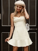 Sweet white suspender dress wholesale women39s fashion clothing NHDE195860picture11