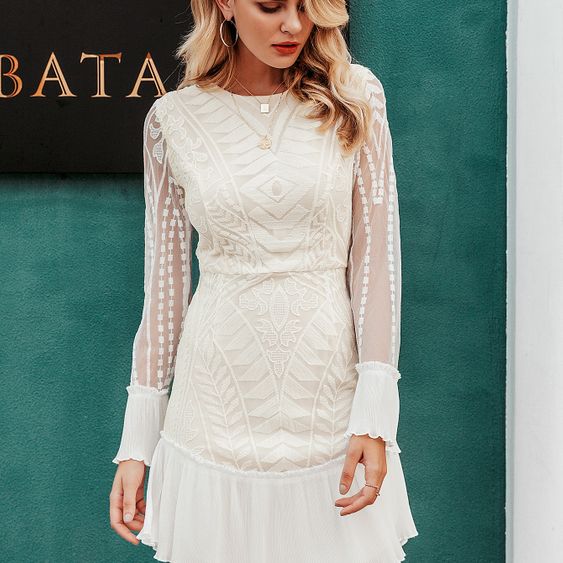 cute white lace dresses