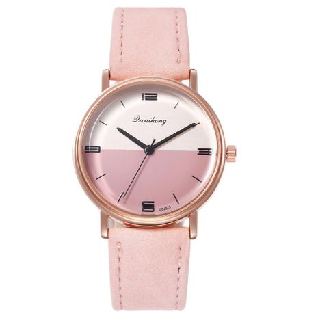 New watch ladies color yin and yang face fashion simple student belt quartz watch female wholesale NHHK191838's discount tags