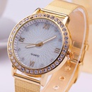 Auenhandel hei verkaufte Damen Mesh Band Uhr Diamant Gitter Gold Mode Stahl Band Uhr Uhr Spot Grohandelpicture8